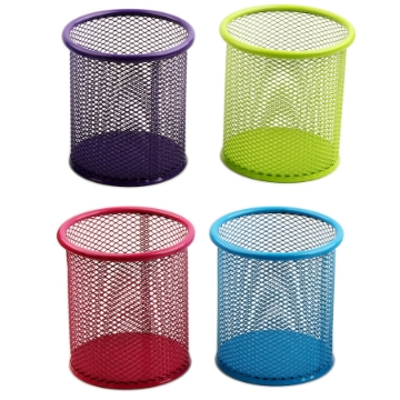 Show details for Simba Round Mesh Metal Pen Holder Multicolor - Model H802C Picture of Simba Round Mesh Metal Pen Holder Multicolor - Model H802C