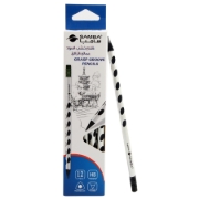 Picture of wooden Graphic Pencil, HB Black Non-Slip - Simba 43748