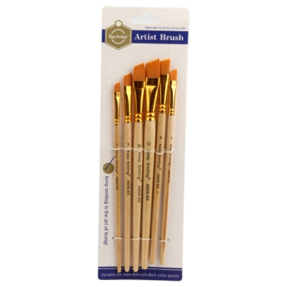 Picture of BOMEJIA BRUSHES SET ACRYLIC WATER OIL 6 PCS CHIESLED A00047X