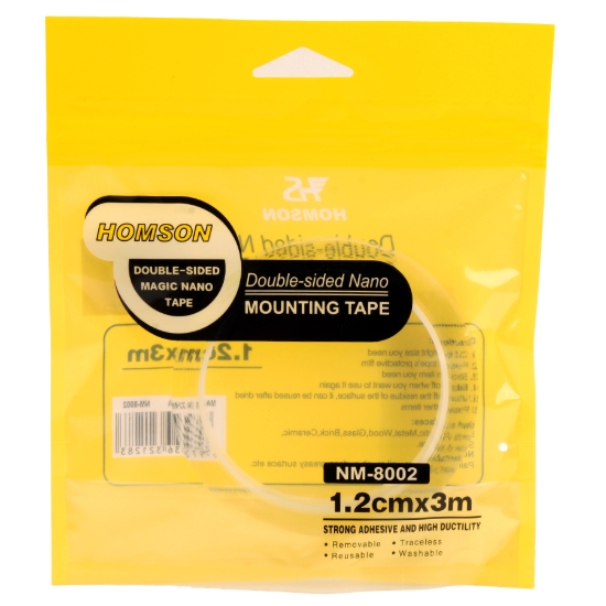 图片 透明双面胶带卷 1.2厘米 3米 - Homson NM-8002