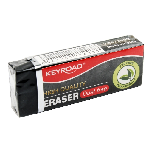 Picture of Soft Black Eraser, 11x21x60 mm - KeyRoad KR972953