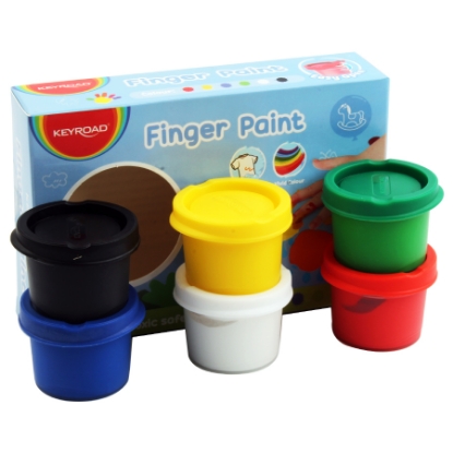 Picture of "Kids finger paint, 25ml x 6 colors super washable and non-toxic material"