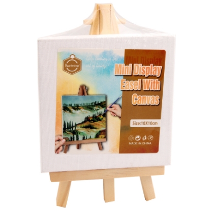 Picture of Mini Display Easel with Canvas 10 x 10 cm - Keep Smiling 1010TZM