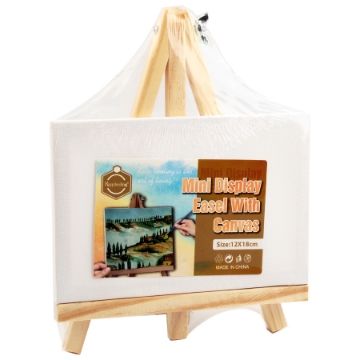 Zeige Details für Holz-Malständer mit Leinwand 12 × 18 cm – KeepSmiling TZK 1218 Bild von Holz-Malständer mit Leinwand 12 × 18 cm – KeepSmiling TZK 1218