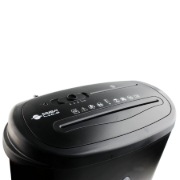 Bild von 12 Blatt Kreuzschnitt Papier- und Kreditkarten-Schredder Schwarz - Simba SB412A-CD