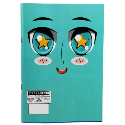 Picture of Lined Notebook 60 Sheets Light blue Color - Extra Line Panda-10