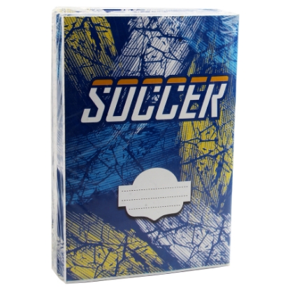 Picture of Lined notebook white Paper Soccer Shape 60 Sheets - Extra Line Panda 10 