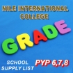 Picture of School Supplies List - Nile International College PYP6/7/8