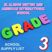 Bild von Schulbedarfsliste - Al Alsson Britische und Amerikanische Internationale Schule, dritte Klasse