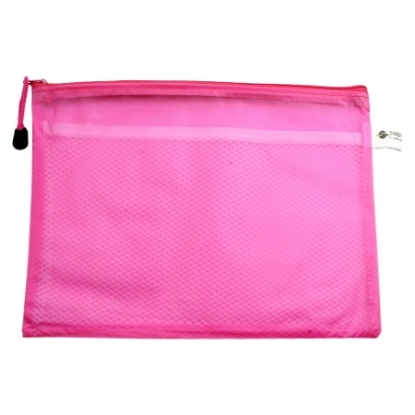 Picture of Mesh Bag with Zipper Pink A3 - Simba S6646-5