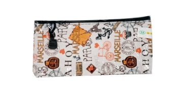 Agrandir l'image de Étui en cuir A6 avec fermeture éclair Modèle 001 Image de Étui en cuir A6 avec fermeture éclair Modèle 001