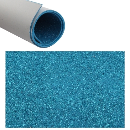 Picture of Eva Foam sheet 2mm light blue 50 x 70 cm - Simba Sticker glitter