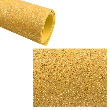 Agrandir l'image de Feuille de mousse EVA pailletée jaune, 2 mm 50*70 cm Couleurs - Simba Image de Feuille de mousse EVA pailletée jaune, 2 mm 50*70 cm Couleurs - Simba