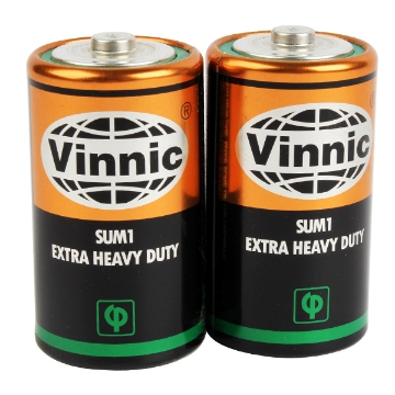 Show details for Heavy Duty Torch Stones, 2 pieces Size D Zinc Chloride 1.5 Volt - Vinnic SUM 1 Picture of Heavy Duty Torch Stones, 2 pieces Size D Zinc Chloride 1.5 Volt - Vinnic SUM 1