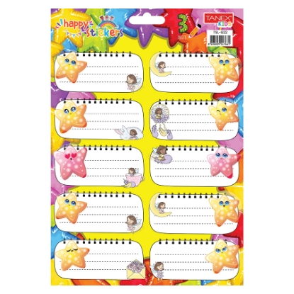 Picture of TANEX School Labels (Girls Models)/ 3 Sheets per polybag