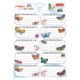 Agrandir l'image de Billets Scolaires Différentes Formes pour Filles 10 Pièces Couleurs 3 Feuilles - Tanex TSL-825 Image de Billets Scolaires Différentes Formes pour Filles 10 Pièces Couleurs 3 Feuilles - Tanex TSL-825