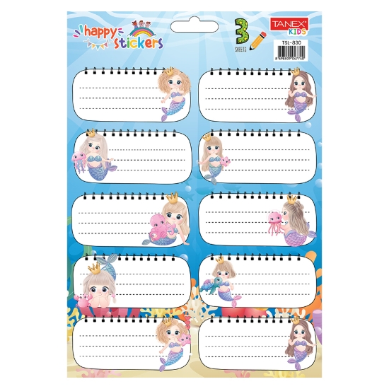 Image de Billets Scolaires Pour Filles Différentes Formes 10 Pièces Couleurs 3 Feuilles - Tanex TSL-830