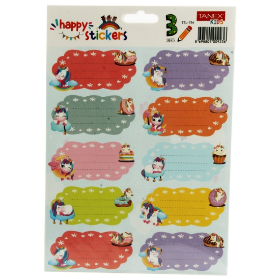 Image de Billets scolaires 30 pièces / 3 feuilles - Tanex TSL-734