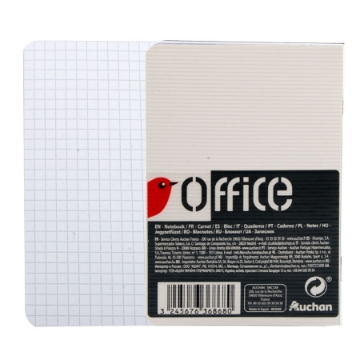 Agrandir l'image de Cahier à spirale, couverture en PP transparent, 96 pages blanches, format A6 14x9 - Auchan Image de Cahier à spirale, couverture en PP transparent, 96 pages blanches, format A6 14x9 - Auchan