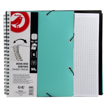 Agrandir l'image de Cahier à spirale universitaire 90 feuilles françaises 90 g 22,3 × 29,7 Auchan Image de Cahier à spirale universitaire 90 feuilles françaises 90 g 22,3 × 29,7 Auchan