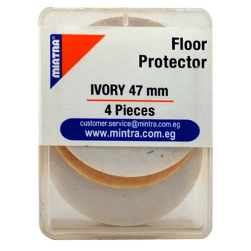 Picture of Double Sided Round Floor Protector, 47 mm 4 pieces, Ivory –Mintra 96257