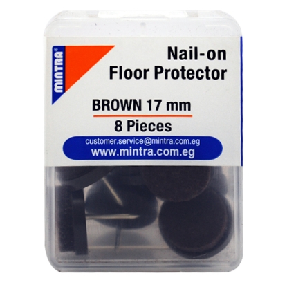 Picture of Nail- on Floor Protector, Brown 17  mm 8 Pieces – Mintra 96012