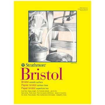 Show details for Bristol sheet 70 x 100 cm 140 gm White - Strathmore Picture of Bristol sheet 70 x 100 cm 140 gm White - Strathmore