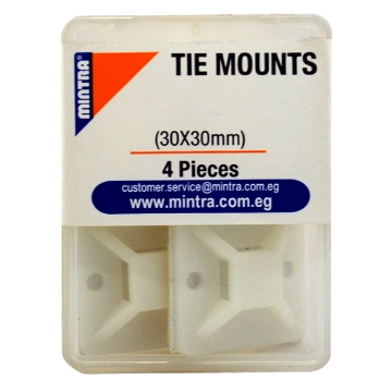 Show details for Adhesive Tie Mounts Box 30 x 30 mm 4 Pieces - Mintra 94469 Picture of Adhesive Tie Mounts Box 30 x 30 mm 4 Pieces - Mintra 94469