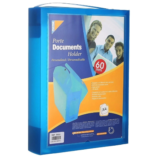 Picture of Porte documents holder Dark Blue 60mm A4 - Mintra