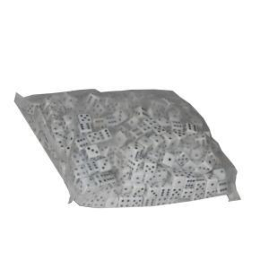 Picture of حجر نرد صغير ابيض*اسود