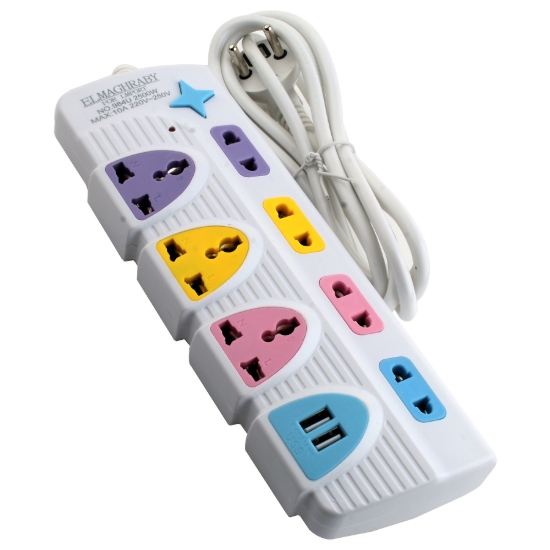 Bild von مشترك 4 عين ثنائى + 3 عين ثلاثى + 2 مخرج USB