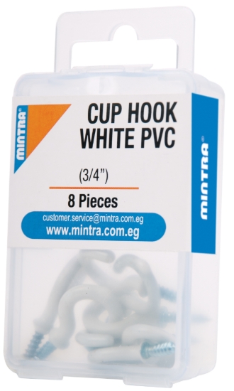 Imagen de خطاف معدن مغطى بالبلاستيك أبيض نصف دائرى 34 رقم 94484