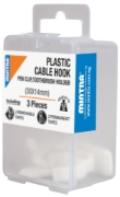 Image de Pack de 3 crochets en plastique pour câbles 14x30 mm - Mintra 94048