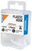 Picture of Plastic hook, 2 pieces, 46 x 35 mm, Model 94053