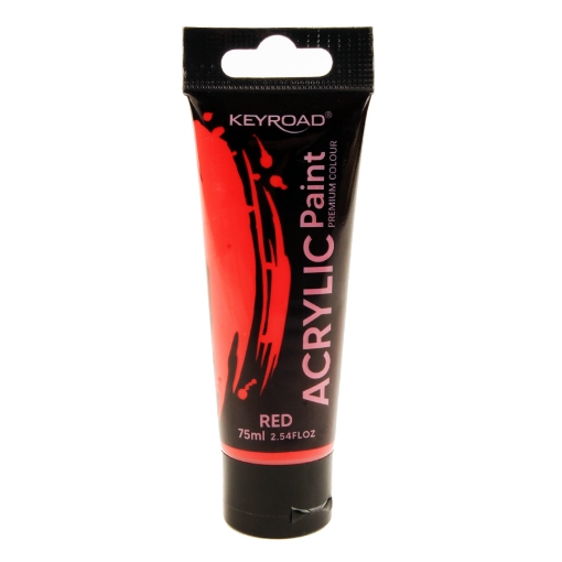 Picture of Red Acrylic Paint 75 ml Keyroad KR972204