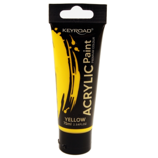 Picture of Yellow Acrylic Paint 75 ml Keyroad KR972205