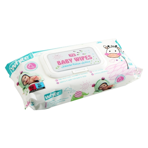 Picture of Wipes For Kids 72 Wipes - White