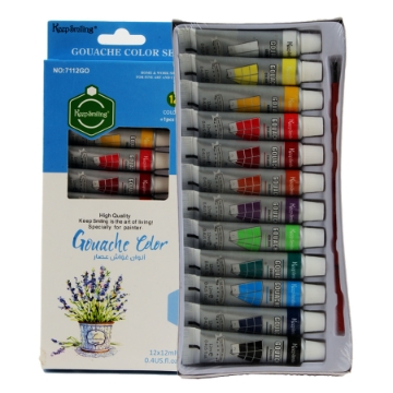 Zeige Details für Gouachefarben 12 Farben 12 mm Keep Smiling Modell G7112 Bild von Gouachefarben 12 Farben 12 mm Keep Smiling Modell G7112
