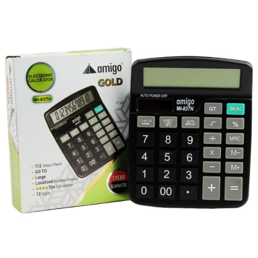 Picture of Office calculator 12 digits Amigo Model MI 837 N