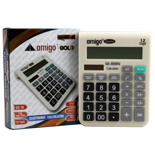 Image de Calculatrice de bureau 12 chiffres - Amigo MI 888 N