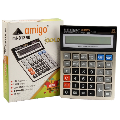 Image de Calculatrice de bureau 14 chiffres - Amigo MI-912 ND