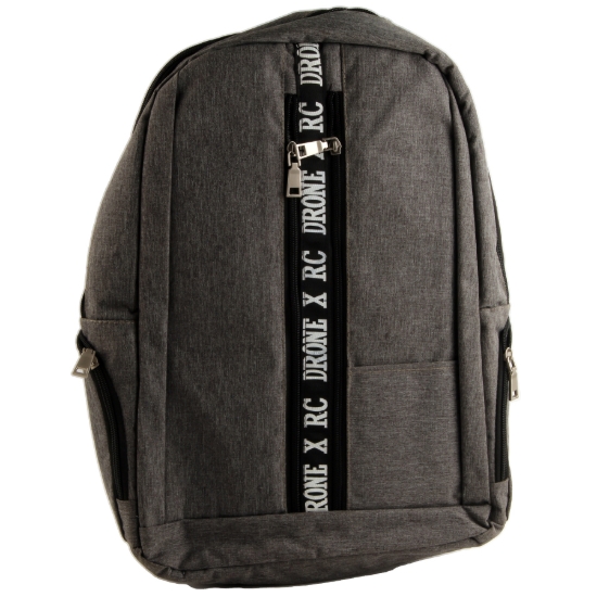 Bild von Rucksack Grau 2 Reißverschlüsse