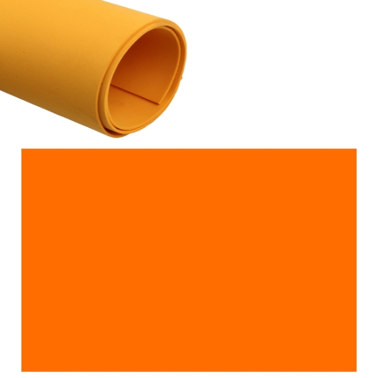 Bild von Schaumstoffplatte Orange Flexibel 2 mm 50x70 cm - Simba