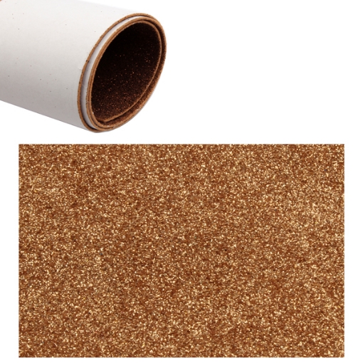 Picture of Foam Sticker sheet, Glitter Brown 2mm 50 x 70 cm - Simba