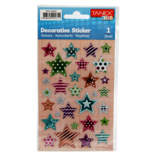 Picture of 3D Stars Sticker - Tanex 25004