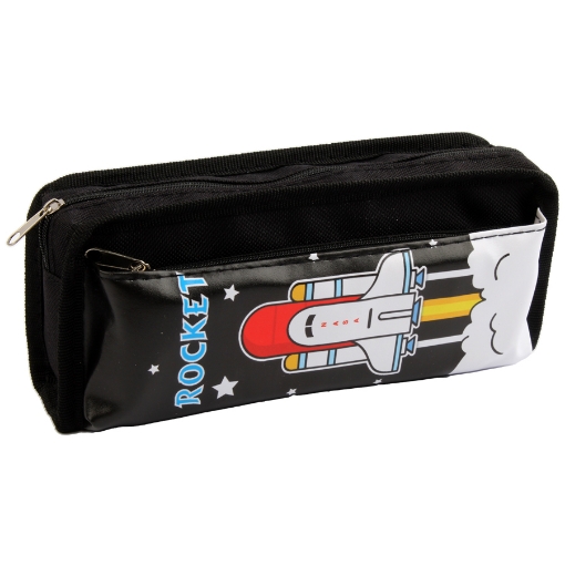 Picture of AG PENCIL CASE FABRIC 2 ZIPPERS PRINTED MODEL B7530