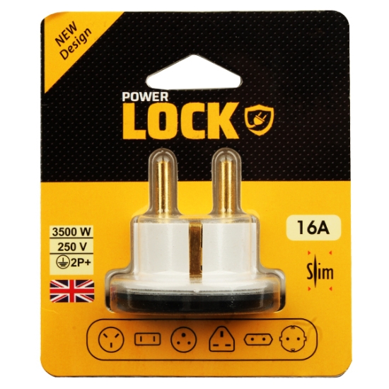 Image de Adaptateur triple prise, 16 ampères, 250 volts Power lock