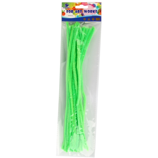 Picture of Velvet Chenille Stems 20 Pieces Light Green – Simba MT205