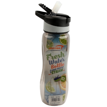 显示明细 带吸管盖的水瓶 650ml 塑料彩色 - Mintra 18159 图片 带吸管盖的水瓶 650ml 塑料彩色 - Mintra 18159
