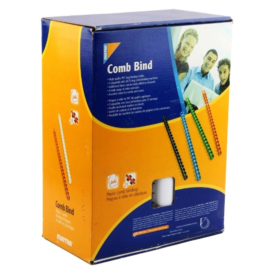 Bild von Box mit Kunststoff-Spiralbindung 21 Ringe 45 mm 50 Stück - Mintra